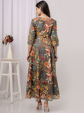 Anarkali.  Vestido.  Fresco.