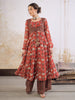 Vestido Anarkali Talla 36. Premium Algodón.