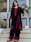 Vestido de 3 Piezas. Talla 34. Algodón. Bordado.