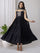 Vestido. Anarkali.  Negro. Premium. Talla 30,32,34.