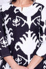 Cord Set. Blanco Y Negro. Algodón. Talla 32 .