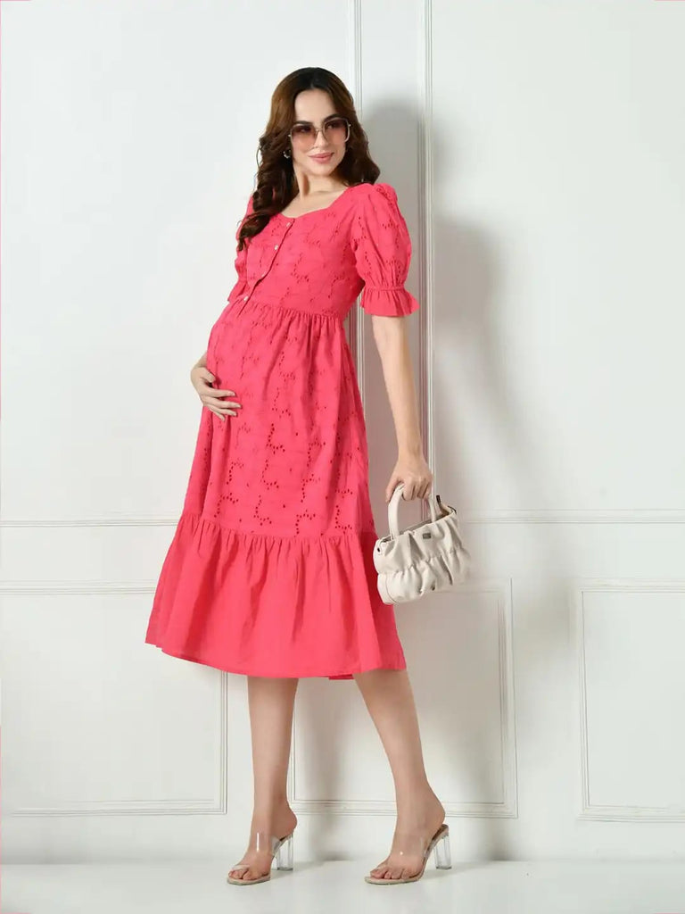 Vestido. Midi Premium Algodon. Talla 34.