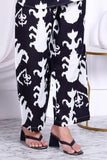 Cord Set. Blanco Y Negro. Algodón. Talla 32 .
