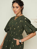 Vestido.  Algodón.  Anarkali