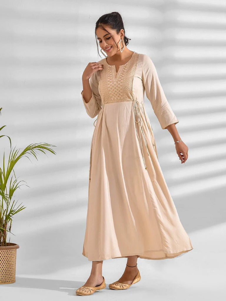 Vestido. Anarkali. Talla 30. 590 Mxn Pesos. Algodón.