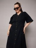 Denim Vestido.  Talla Extra. 40.