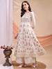 🌸 *Anarkali Set Premium – Silk Blend* ✨ Vestido Talla 36.
