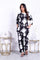 Cord Set. Blanco Y Negro. Algodón. Talla 32 .
