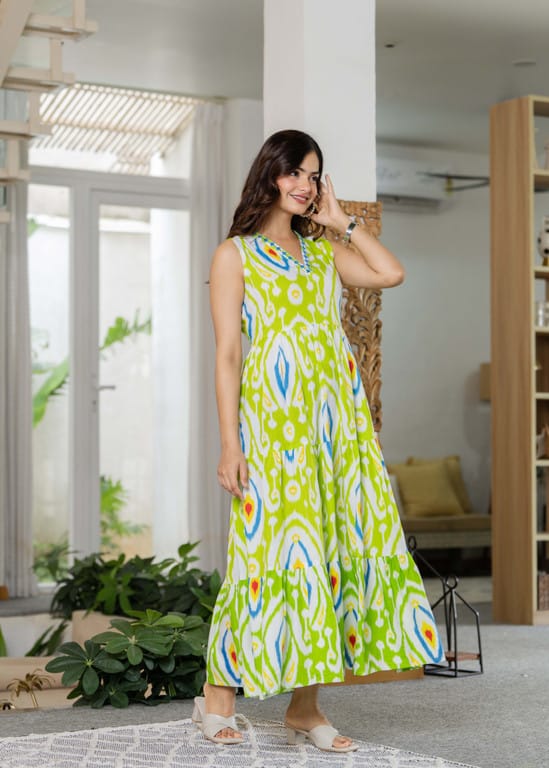 Anarkali Algodón. Talla 32 Y 34.