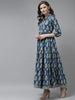 Vestido.  Anarkali. Algodón.  Fresco. Talla 36.