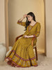 Vestido.  Anarkali.  Algodón Premium. Talla 34.