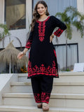 Vestido de 3 Piezas. Talla 34. Algodón. Bordado.