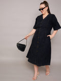 Denim Vestido.  Talla Extra. 40.