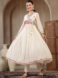 Anarkali Vestido. 3 Piezas. Algodón. Premium Calidad. Tallas 36 Y 38.