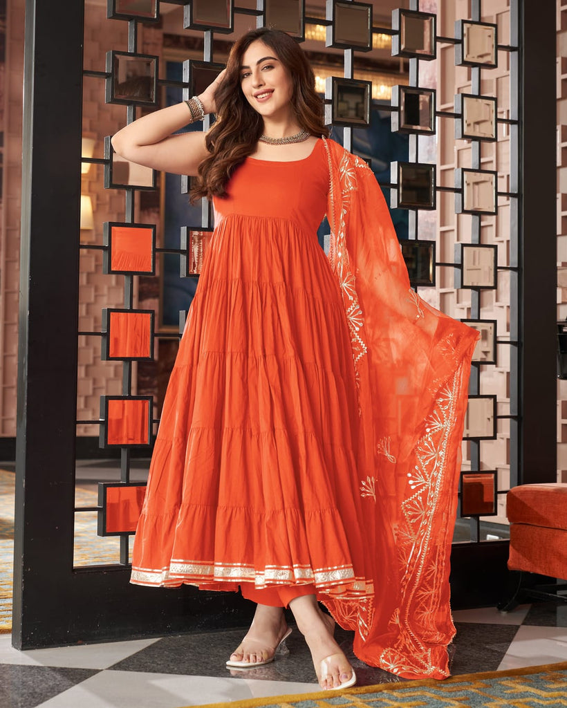 Vestido Anarkali. Algodón  890 Mxn Pesos. Talla 34.
