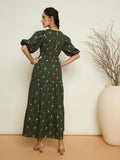 Vestido.  Algodón.  Anarkali