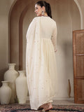 Anarkali Vestido. 3 Piezas. Algodón. Premium Calidad. Tallas 36 Y 38.