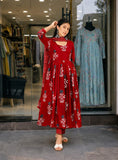 Anarkali. Kurta Set. Talla 36. Algodón .