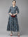 Vestido.  Anarkali. Algodón.  Fresco. Talla 36.